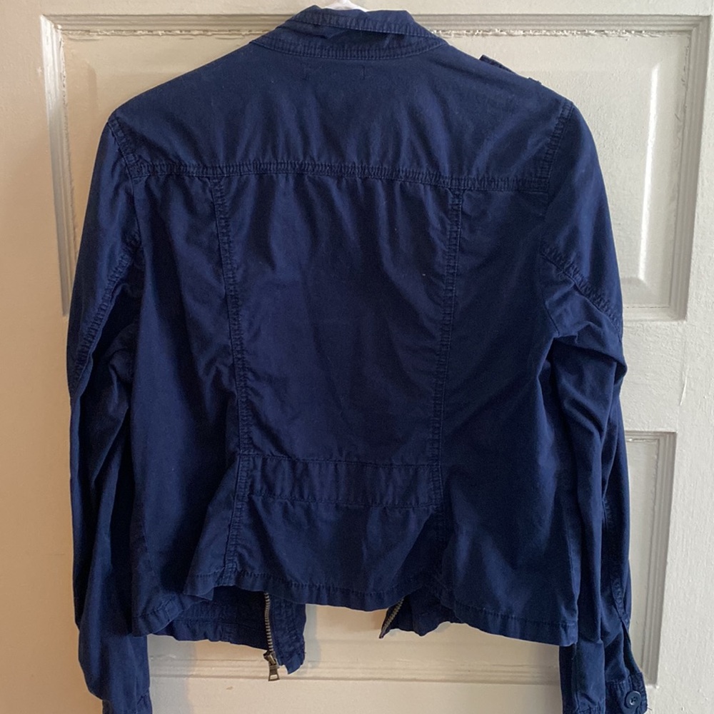 Navy blue spring jacket - Picture 3 of 3
